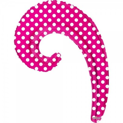GLOBO CONVER KURLYS WAVE ROSA HOT PINK DOTS