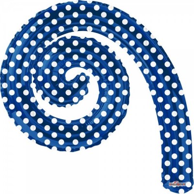 GLOBO CONVER KURLYS SPIRAL AZUL ROYAL DOTS