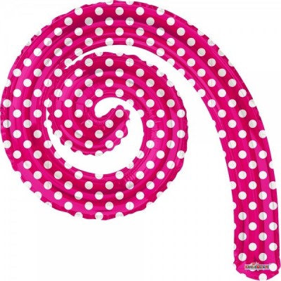 GLOBO CONVER KURLYS SPIRAL ROSA HOT PINK DOT