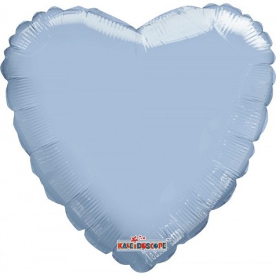 GLOBO CONVER #18H CORAZON SOLIDO AZUL MACARRON