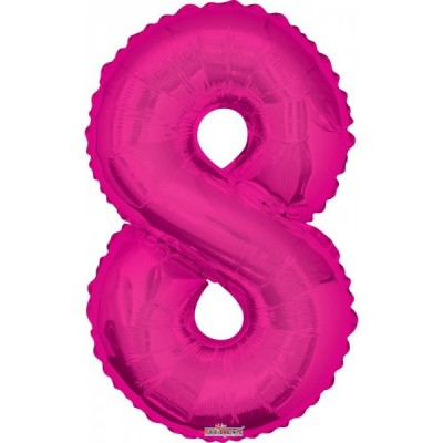 GLOBO CONVER NUMERO JUMBO #8 MAGENTA