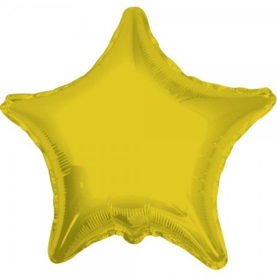 GLOBO CONVER #9S ESTRELLA SOLIDO DORADA