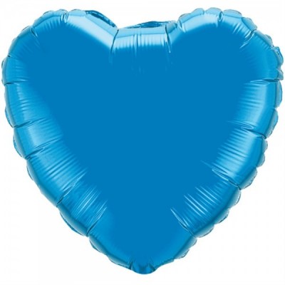 GLOBO CONVER #4H CORAZON SOLIDO AZUL PASTEL