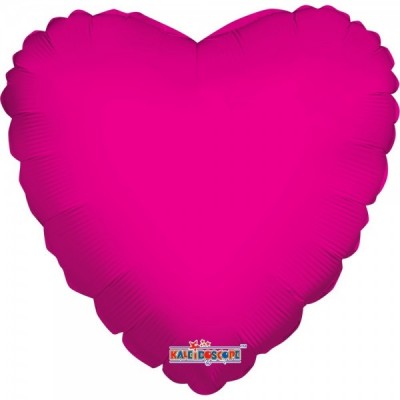 GLOBO CONVER #9H CORAZON SOLIDO ROSA MAGENTA