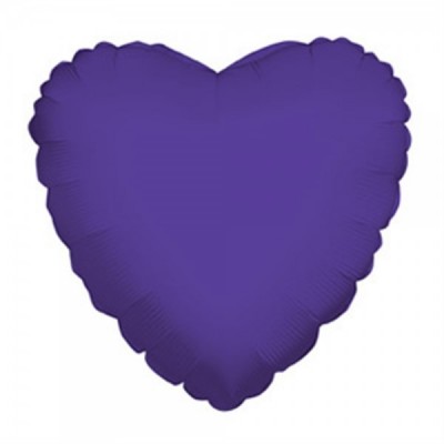 GLOBO CONVER #18H CORAZON SOLIDO MORADO