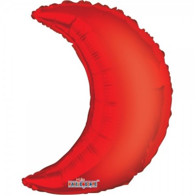 GLOBO CONVER #24L LUNA SOLIDO ROJO