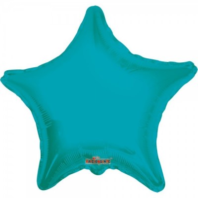 GLOBO CONVER #22S ESTRELLA SOLIDO AZUL TURQUESA