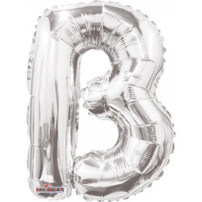 GLOBO CONVER LETRA MINI B PLATA