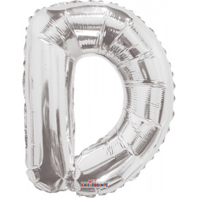 GLOBO CONVER LETRA MINI D PLATA