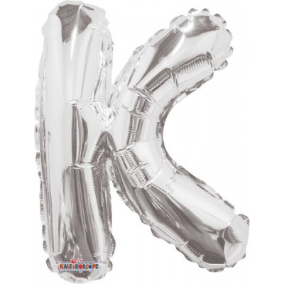 GLOBO CONVER LETRA MINI K PLATA