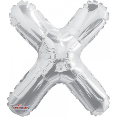 GLOBO CONVER LETRA MINI X PLATA