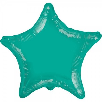 GLOBO CONVER #9S ESTRELLA SOLIDO VERDE TURQUESA