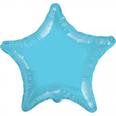 GLOBO CONVER #22S ESTRELLA SOLIDO AZUL CIELO