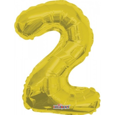 GLOBO CONVER NUMERO MINI #2 ORO