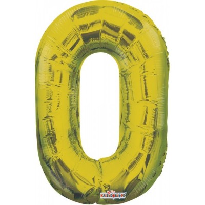 GLOBO CONVER NUMERO MINI #0 ORO