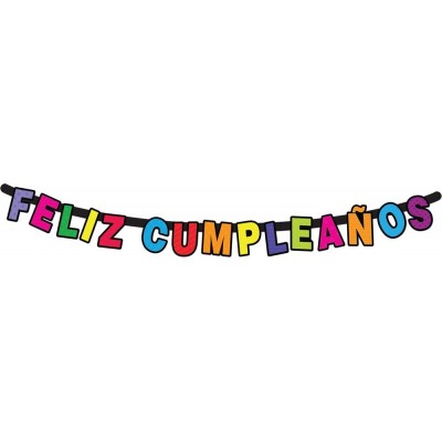LETRERO MOVIL GMK-G FELIZ CUMPLEAÑOS RAYAS Y PUNTOS #489 C/1 --