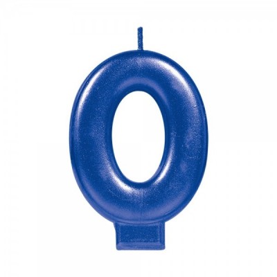 VELA NUMERICA METALICA AZUL #0 GMK-EURO --
