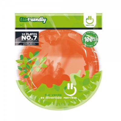 PLATO PARTY IS ON #7 COLOR NARANJA C/20 --