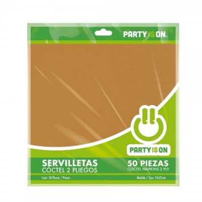 SERVILLETA COCTEL PARTY IS ON ORO C/50 --