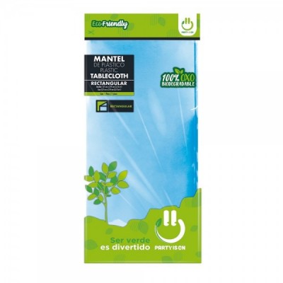 MANTEL TABLON PARTY IS ON COLOR AZUL CIELO 1PZA --