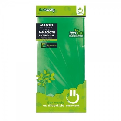 MANTEL TABLON PARTY IS ON COLOR VERDE BANDERA 1PZA --