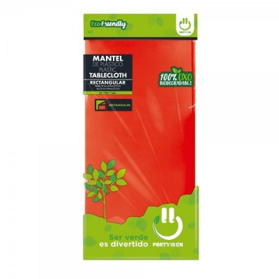 MANTEL TABLON PARTY IS ON COLOR ROJO 1PZA --