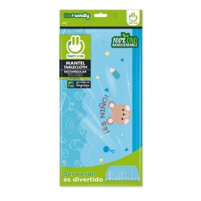 MANTEL TABLON PARTY IS ON IMPRESO ES NIÑO --