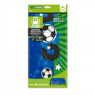 MANTEL TABLON PARTY IS ON IMPRESO FUTBOL --