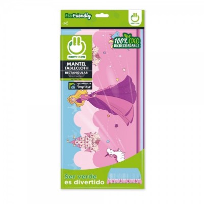 MANTEL TABLON PARTY IS ON IMPRESO PRINCESA --