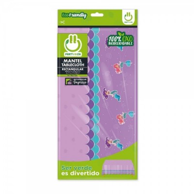 MANTEL TABLON PARTY IS ON IMPRESO SIRENAS --