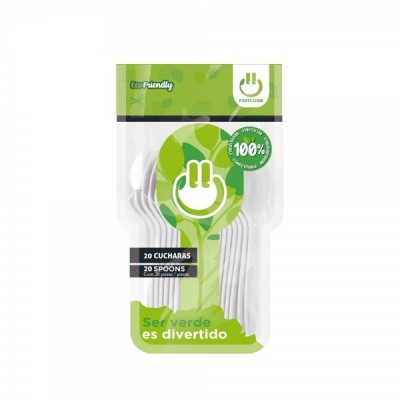 CUCHARA PARTY IS ON COLOR BLANCO C/20 --