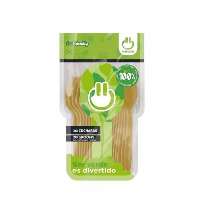 CUCHARA PARTY IS ON COLOR ORO C/20 --