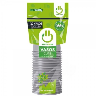 VASO PARTY IS ON #12 COLOR PLATA C/20 --