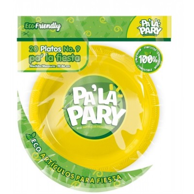PLATO PALAPARY #9 COLOR AMARILLO C/20 --
