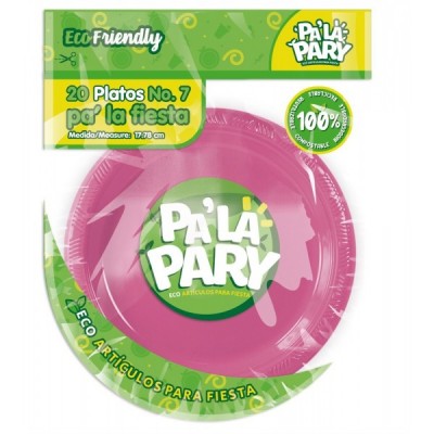 PLATO PALAPARY #7 COLOR ROSA C/20 --