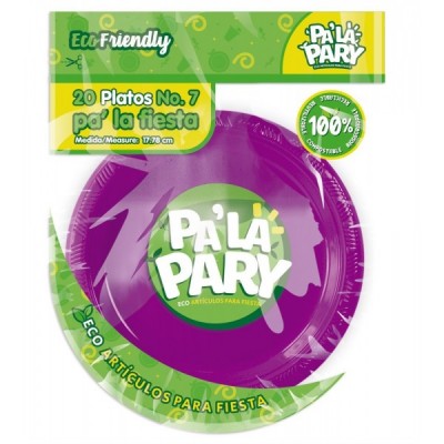 PLATO PALAPARY #7 COLOR MORADO C/20 --