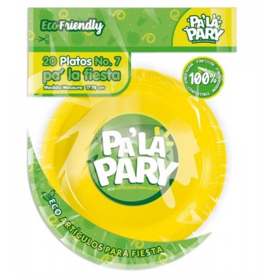 PLATO PALAPARY #7 COLOR AMARILLO C/20 --
