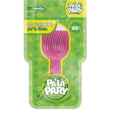CUCHARA PALAPARY COLOR ROSA C/20 --