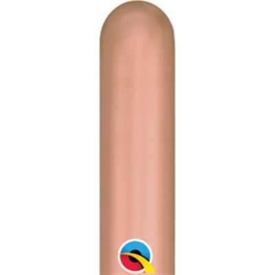 GLOBO QUALATEX #260 CHROME ORO ROSA 20PZ