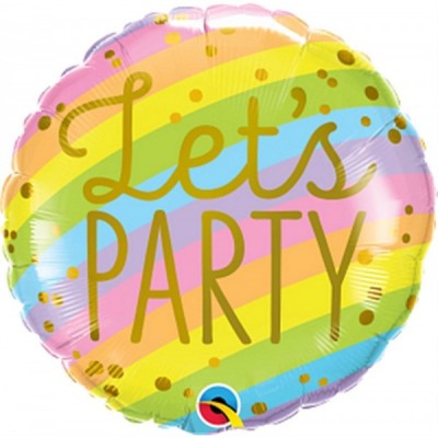 GLOBO QUALATEX #18C LET´S PARTY STRIPES