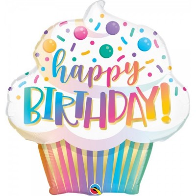 GLOBO QUALATEX #31SHP BIRTHDAY OMBRE CUPCAKE (23999)