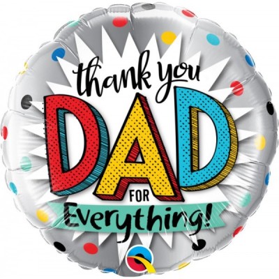 GLOBO QUALATEX #18C THANK YOU DAD FOR EVERYTHING