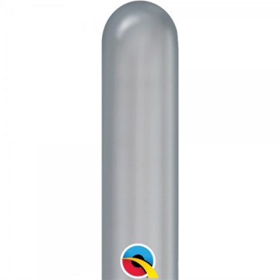 GLOBO QUALATEX #260 CHROME PLATA 20PZ