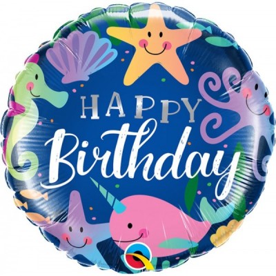 GLOBO QUALATEX #18C CUMPLEAÑOS DIVERSION BAJO EL MAR