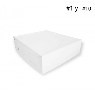 CAJA BLANCA P/REGALO #10 C/25 (23X26X7CM) LUVENORO
