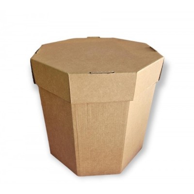 CAJA CARTON VBX OCTAGONAL ALTA 30X30X30 VIBOXES