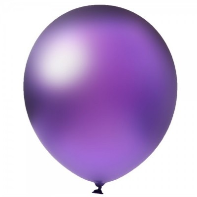 GLOBO DON CONFETI #12 CHROME PURPLE C/50 --