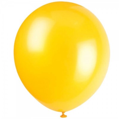 GLOBO DON CONFETI #9 ESTANDAR YELLOW C/50 --