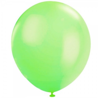 GLOBO DON CONFETI #9 ESTANDAR LIGHT GREEN C/100 --