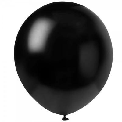 GLOBO DON CONFETI #12 ESTANDAR BLACK C/100 --